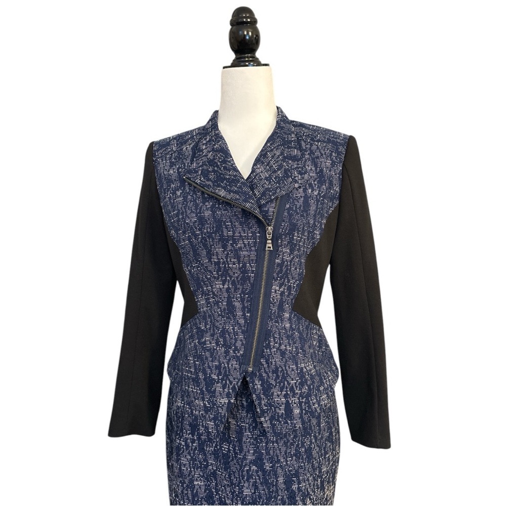 Tahari Navy and Black Skirt Set - Picture 3 of 15